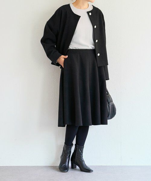 BEARDSLEY / ビアズリー ロング・マキシ丈スカート | メルトンジャージーフレアミディスカート | 詳細27