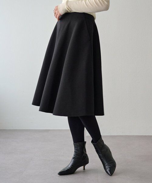 BEARDSLEY / ビアズリー ロング・マキシ丈スカート | メルトンジャージーフレアミディスカート | 詳細14