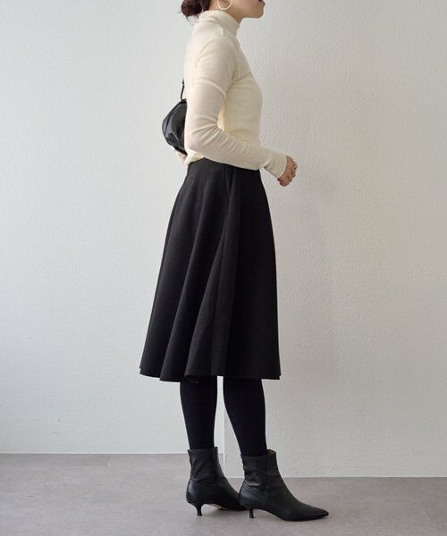 BEARDSLEY / ビアズリー ロング・マキシ丈スカート | メルトンジャージーフレアミディスカート | 詳細19