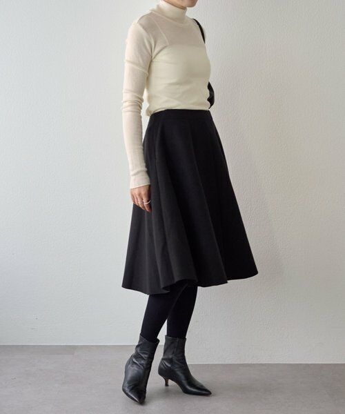 BEARDSLEY / ビアズリー ロング・マキシ丈スカート | メルトンジャージーフレアミディスカート | 詳細20