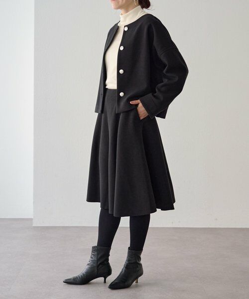 BEARDSLEY / ビアズリー ロング・マキシ丈スカート | メルトンジャージーフレアミディスカート | 詳細21