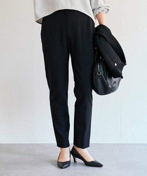 BEARDSLEY/ビアズリー 裏起毛センタープレススティックパンツ ブラック 2 BEARDSLEY/ビアズリー 裏起毛センタープレススティックパンツ ブラック 2