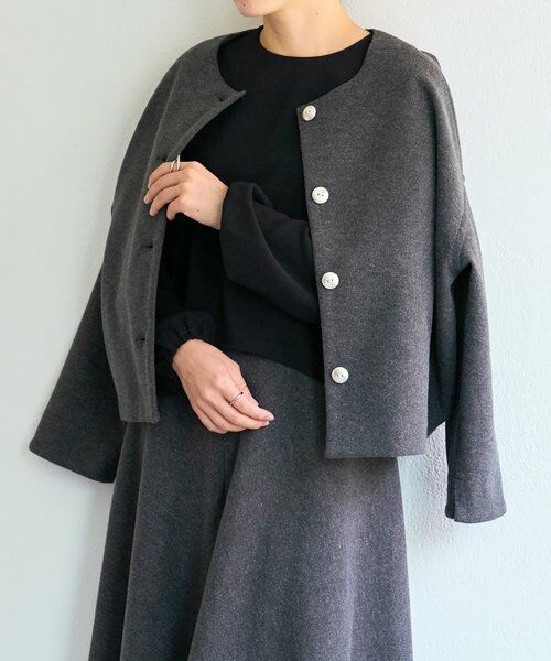 BEARDSLEY / ビアズリー カットソー | メルトンジャージー前後プルオーバー | 詳細11