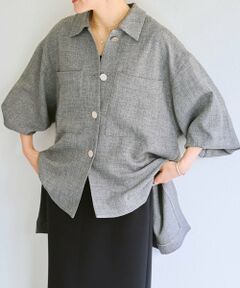 BEARDSLEY / ビアズリー その他アウター | メランジピンヘッドシャツジャケット