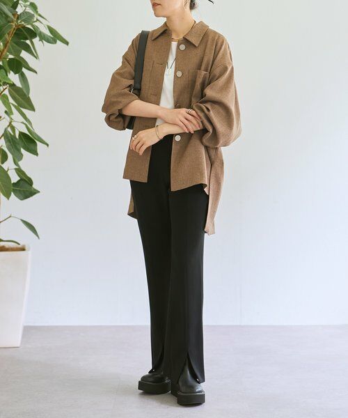 BEARDSLEY / ビアズリー その他アウター | メランジピンヘッドシャツジャケット | 詳細10