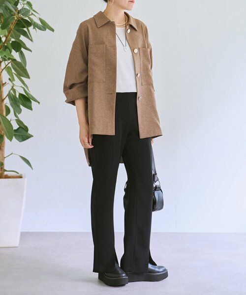 BEARDSLEY / ビアズリー その他アウター | メランジピンヘッドシャツジャケット | 詳細11