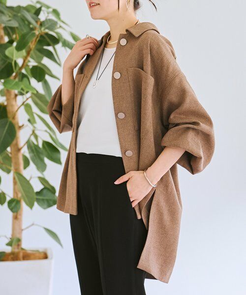 BEARDSLEY / ビアズリー その他アウター | メランジピンヘッドシャツジャケット | 詳細12