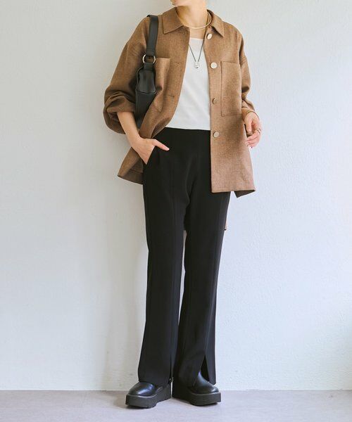 BEARDSLEY / ビアズリー その他アウター | メランジピンヘッドシャツジャケット | 詳細13