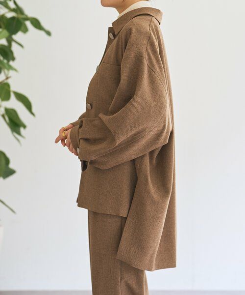 BEARDSLEY / ビアズリー その他アウター | メランジピンヘッドシャツジャケット | 詳細19