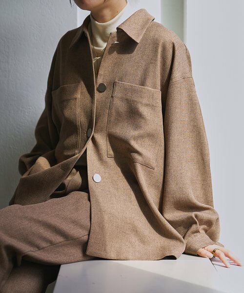 BEARDSLEY / ビアズリー その他アウター | メランジピンヘッドシャツジャケット | 詳細26