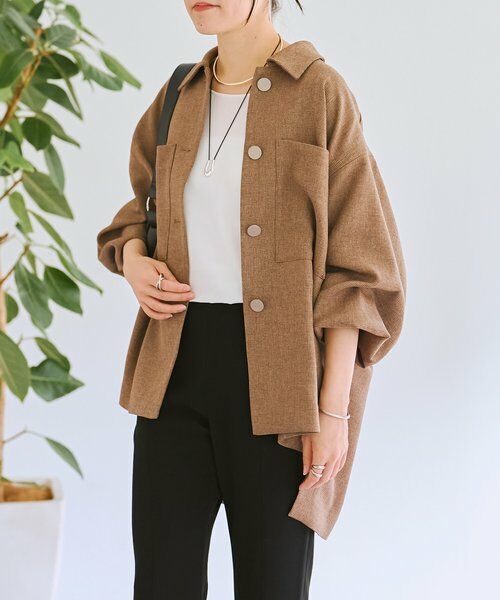 BEARDSLEY / ビアズリー その他アウター | メランジピンヘッドシャツジャケット | 詳細29