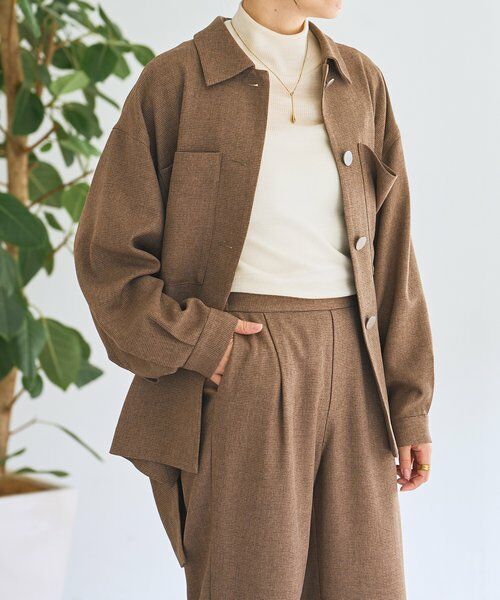 BEARDSLEY / ビアズリー その他アウター | メランジピンヘッドシャツジャケット | 詳細6