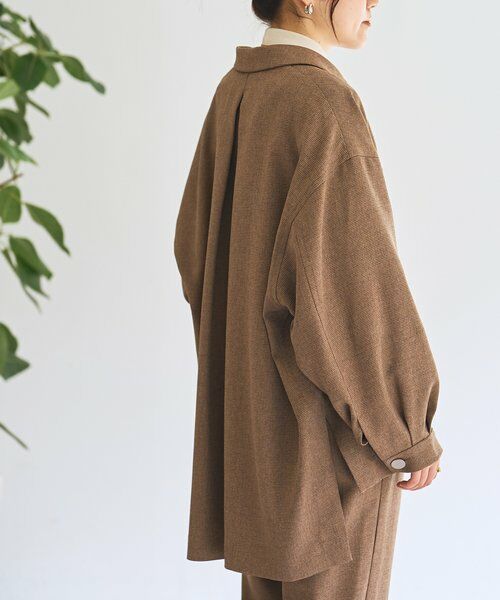 BEARDSLEY / ビアズリー その他アウター | メランジピンヘッドシャツジャケット | 詳細7