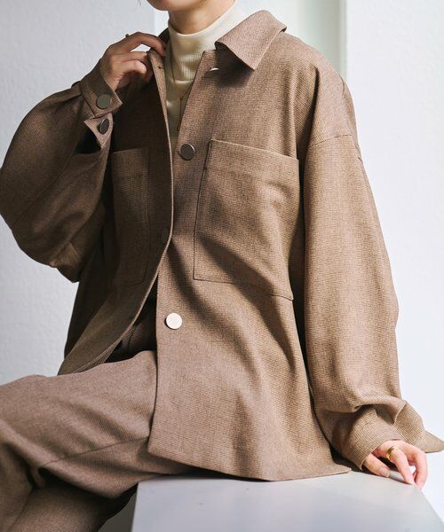 BEARDSLEY / ビアズリー その他アウター | メランジピンヘッドシャツジャケット | 詳細9