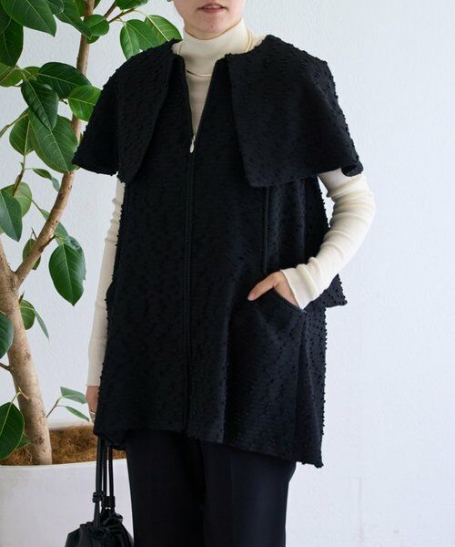 BEARDSLEY / ビアズリー その他アウター | バックティアードツイードベスト | 詳細1