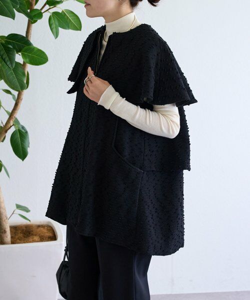 BEARDSLEY / ビアズリー その他アウター | バックティアードツイードベスト | 詳細3