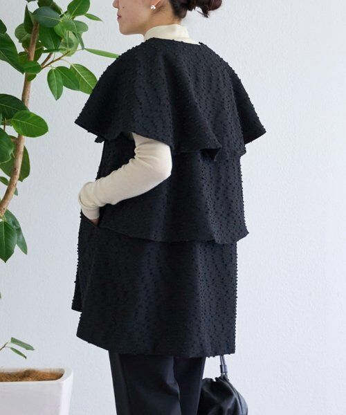 BEARDSLEY / ビアズリー その他アウター | バックティアードツイードベスト | 詳細4