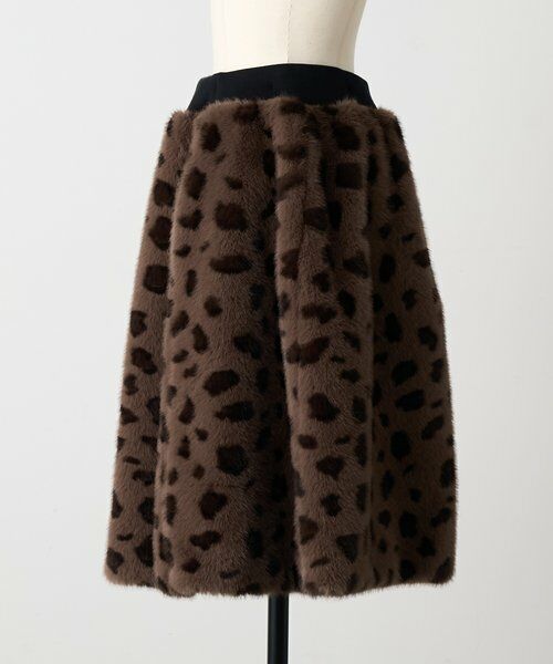 BEARDSLEY / ビアズリー ロング・マキシ丈スカート | 《15 quinze》レオパードファースカート | 詳細15