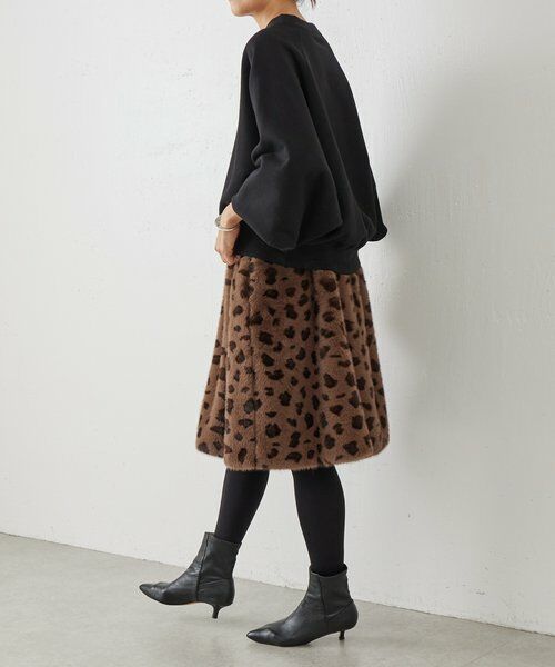 BEARDSLEY / ビアズリー ロング・マキシ丈スカート | 《15 quinze》レオパードファースカート | 詳細9