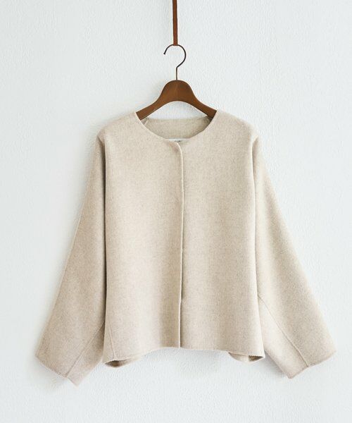 BEARDSLEY/ビアズリー 《15 quinze》リバーショート羽織 ベージュ F BEARDSLEY/ビアズリー 《15 quinze》リバーショート羽織 ベージュ F