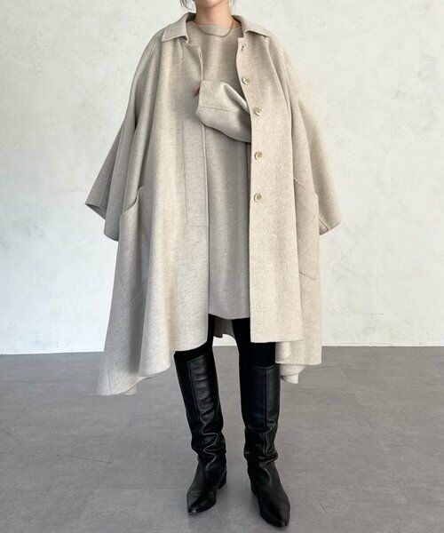 BEARDSLEY / ビアズリー その他アウター | 《15 quinze》リバーフレアーコート | 詳細1