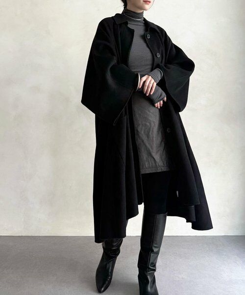 BEARDSLEY / ビアズリー その他アウター | 《15 quinze》リバーフレアーコート | 詳細24