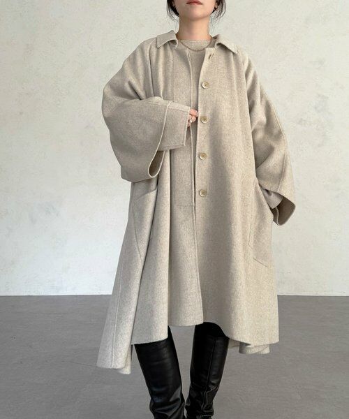 BEARDSLEY / ビアズリー その他アウター | 《15 quinze》リバーフレアーコート | 詳細3