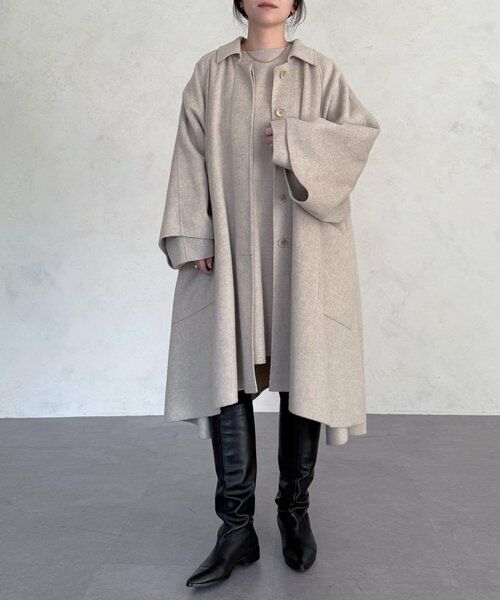 BEARDSLEY / ビアズリー その他アウター | 《15 quinze》リバーフレアーコート | 詳細5