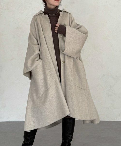 BEARDSLEY / ビアズリー その他アウター | 《15 quinze》リバーフレアーコート | 詳細7