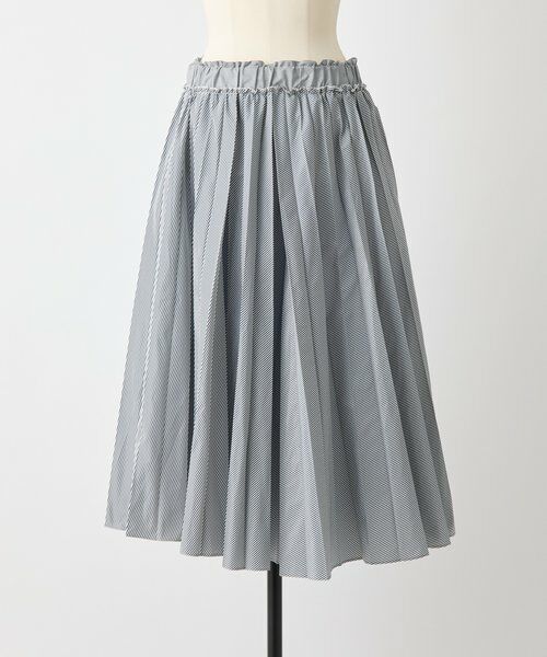 BEARDSLEY / ビアズリー ロング・マキシ丈スカート | 《SOFIE D'HOORE》ストライププリーツスカート（ブラック）