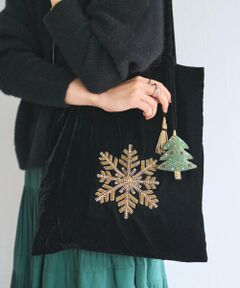 BEARDSLEY / ビアズリー トートバッグ | 《CITRUS》スノーフレーク刺繍トートバッグ