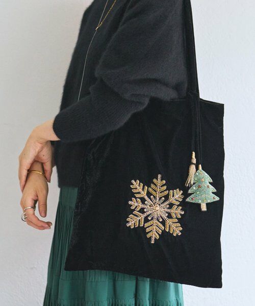 BEARDSLEY / ビアズリー トートバッグ | 《CITRUS》スノーフレーク刺繍トートバッグ | 詳細2