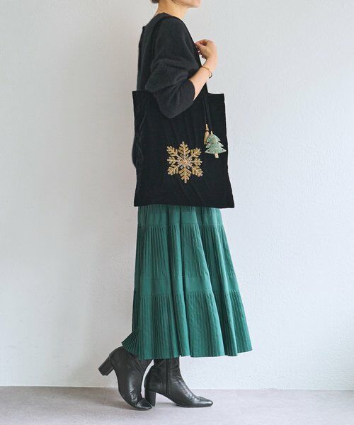 BEARDSLEY / ビアズリー トートバッグ | 《CITRUS》スノーフレーク刺繍トートバッグ | 詳細3