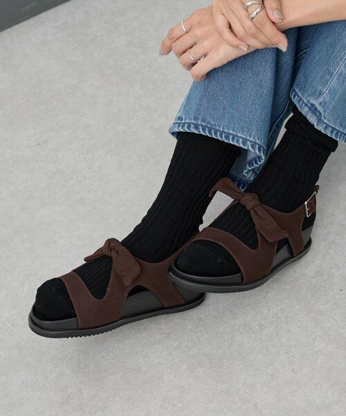 BEARDSLEY / ビアズリー シューズ | 《SALONDEJU》リボン型サンダル | 詳細16