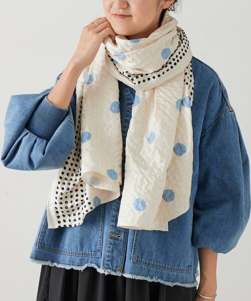 BEARDSLEY / ビアズリー マフラー・ショール・スヌード・ストール | 《CITRUS》プリントストール | 詳細1