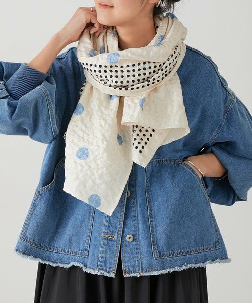 BEARDSLEY / ビアズリー マフラー・ショール・スヌード・ストール | 《CITRUS》プリントストール | 詳細2