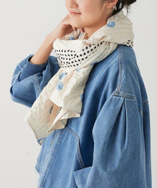 BEARDSLEY / ビアズリー マフラー・ショール・スヌード・ストール | 《CITRUS》プリントストール | 詳細3