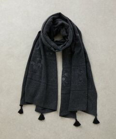 BEARDSLEY / ビアズリー マフラー・ショール・スヌード・ストール | 《CITRUS》刺繍タッセルストール