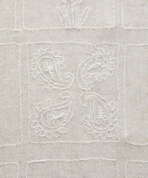 BEARDSLEY / ビアズリー マフラー・ショール・スヌード・ストール | 《CITRUS》刺繍タッセルストール | 詳細12