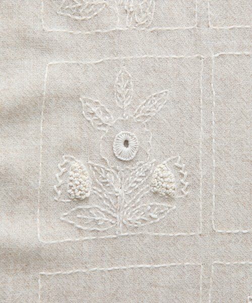 BEARDSLEY / ビアズリー マフラー・ショール・スヌード・ストール | 《CITRUS》刺繍タッセルストール | 詳細15