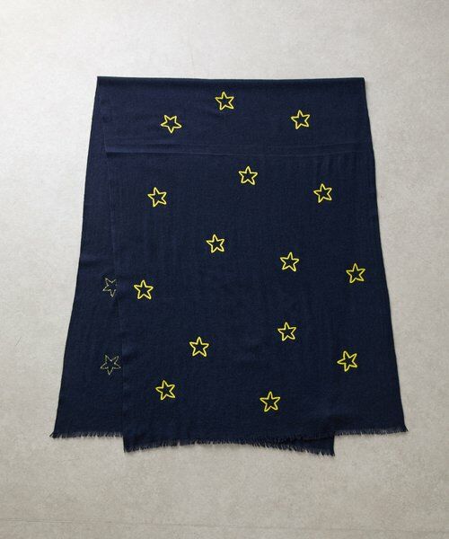 BEARDSLEY / ビアズリー マフラー・ショール・スヌード・ストール | 《CITRUS》星柄刺繍ストール | 詳細4