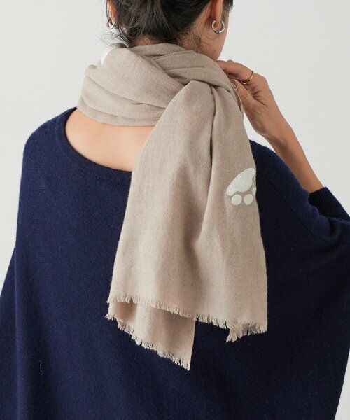 BEARDSLEY / ビアズリー マフラー・ショール・スヌード・ストール | 《CITRUS》ドッグ刺繍ストール | 詳細2
