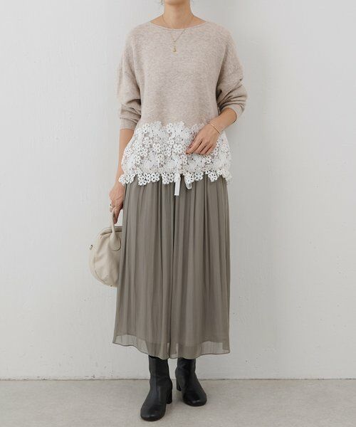 BEARDSLEY / ビアズリー ニット・セーター | 裾レースニット | 詳細13