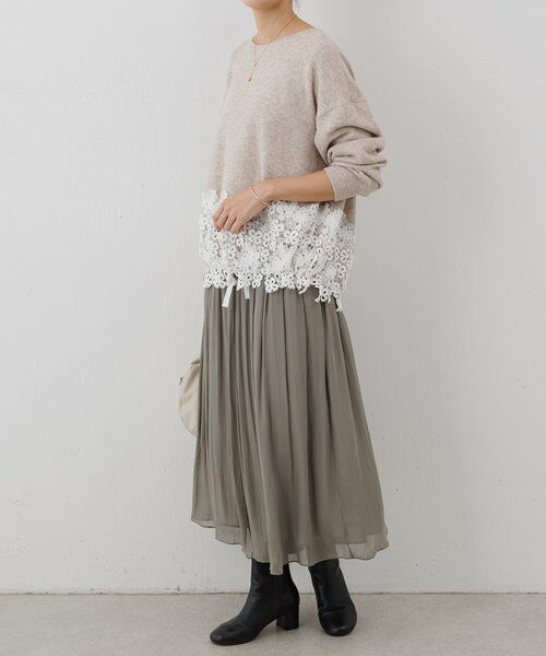 BEARDSLEY / ビアズリー ニット・セーター | 裾レースニット | 詳細14