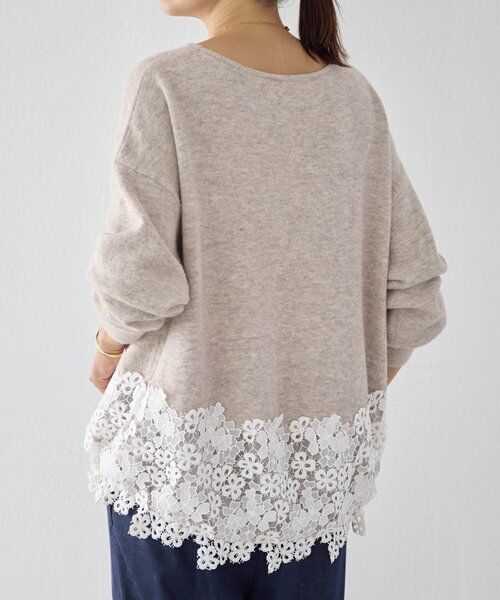 BEARDSLEY / ビアズリー ニット・セーター | 裾レースニット | 詳細2