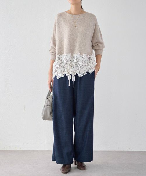 BEARDSLEY / ビアズリー ニット・セーター | 裾レースニット | 詳細5