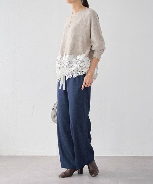 BEARDSLEY / ビアズリー ニット・セーター | 裾レースニット | 詳細6