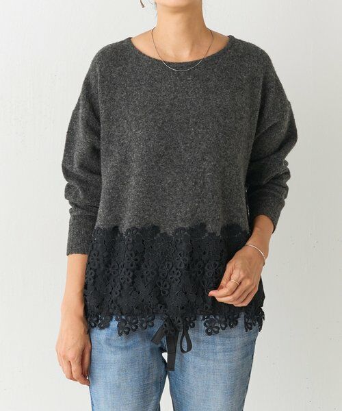 BEARDSLEY / ビアズリー ニット・セーター | 裾レースニット | 詳細22