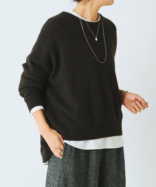 BEARDSLEY / ビアズリー ニット・セーター | ヤク混ワイドニットプルオーバー | 詳細7