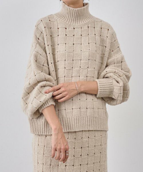 BEARDSLEY / ビアズリー ニット・セーター | バスケットニットプルオーバー | 詳細11